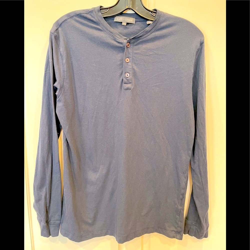 Slate & Stone Navy Blue Henley